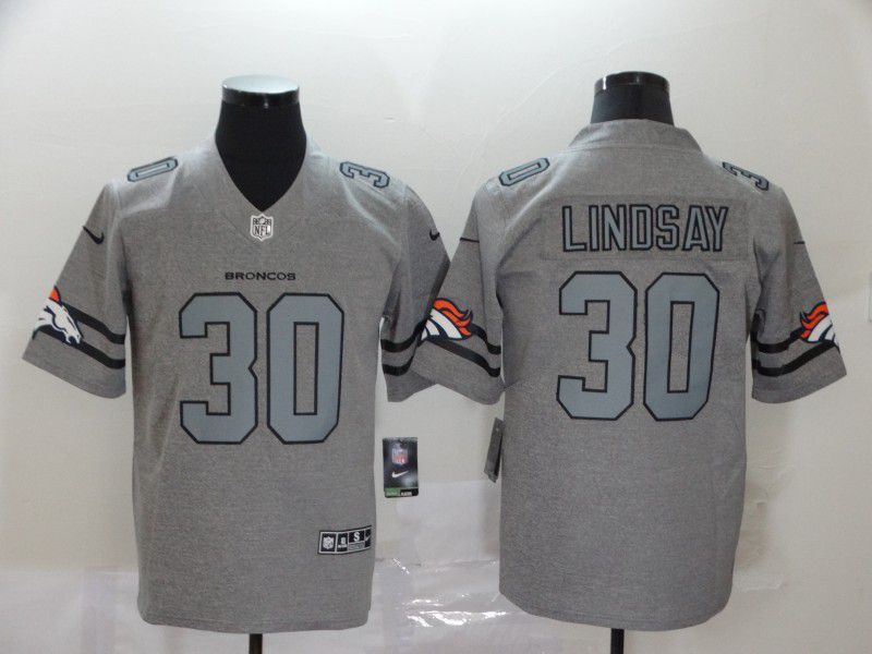 Men Denver Broncos #30 Lindsay Grey Retro Nike NFL Jerseys->dallas cowboys->NFL Jersey